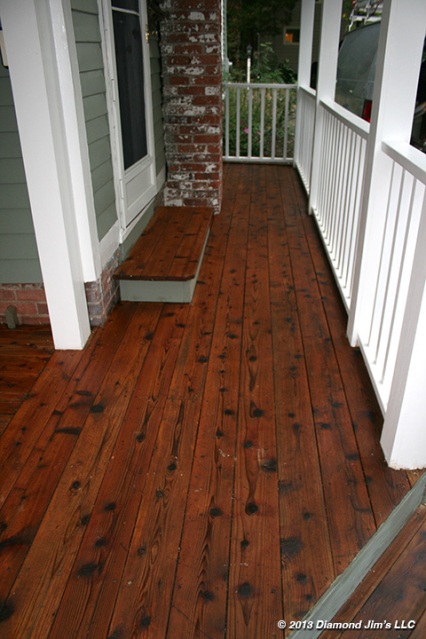 Here is the cedar section of deck now complete.